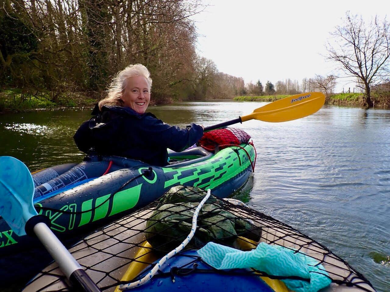 Image of Sara Grey kayaking